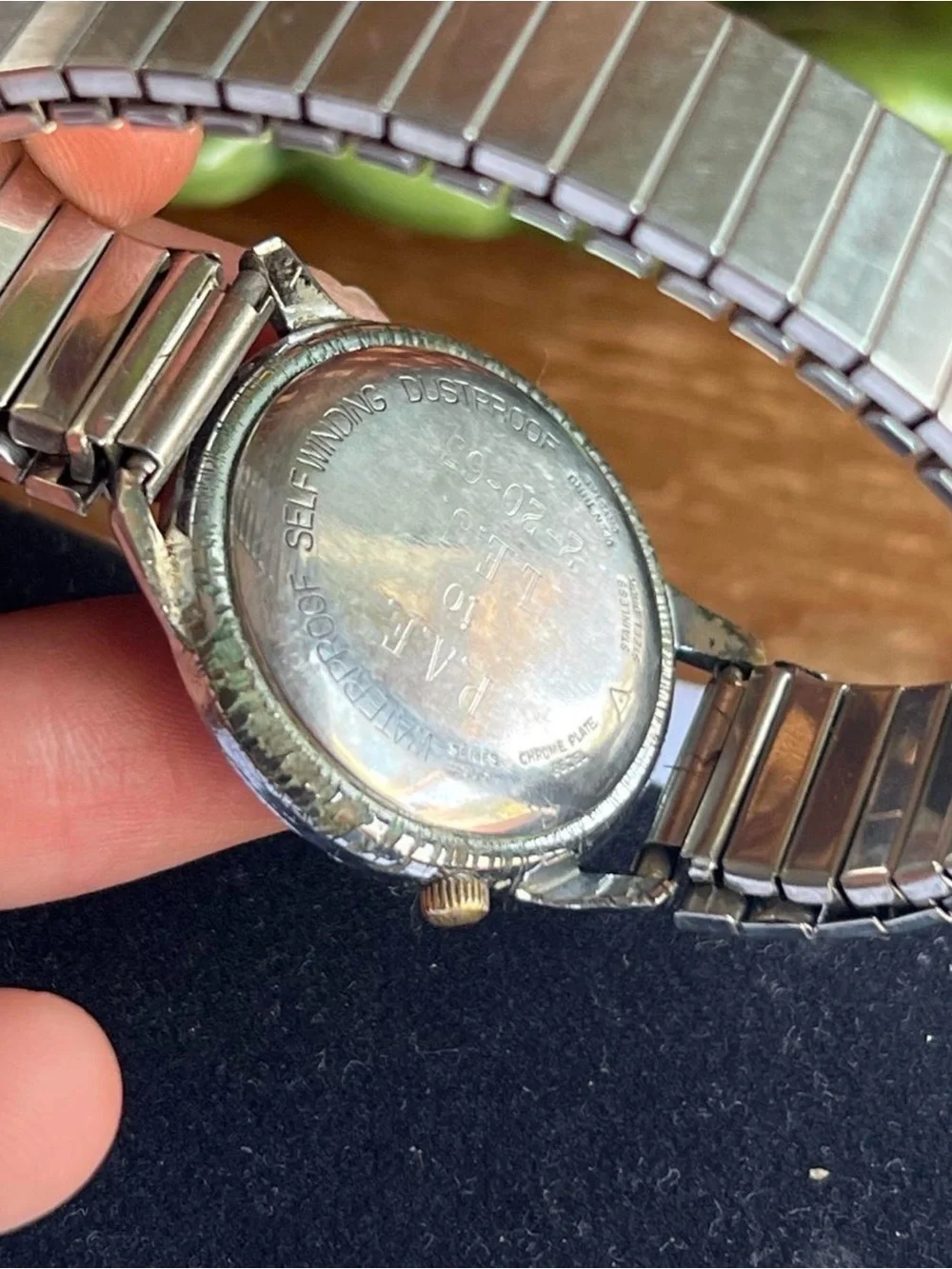 Vintage Belforte Men's Silver mechanical auto Watch - Classic White Dial